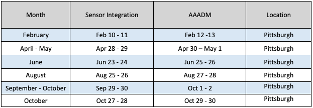 2026 AAADM SIS Schedul