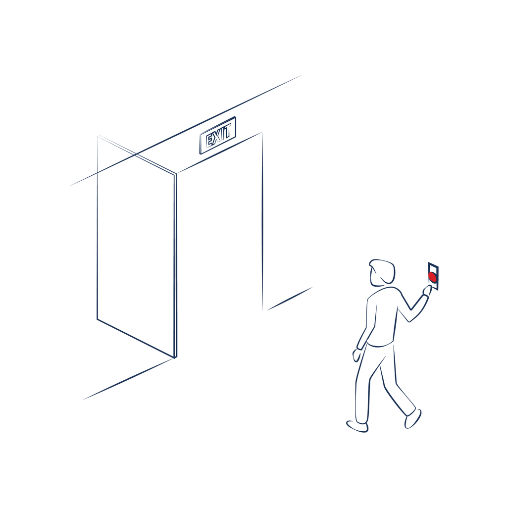 REQUEST-TO-EXIT - PNEUMATIC PUSH BUTTONS