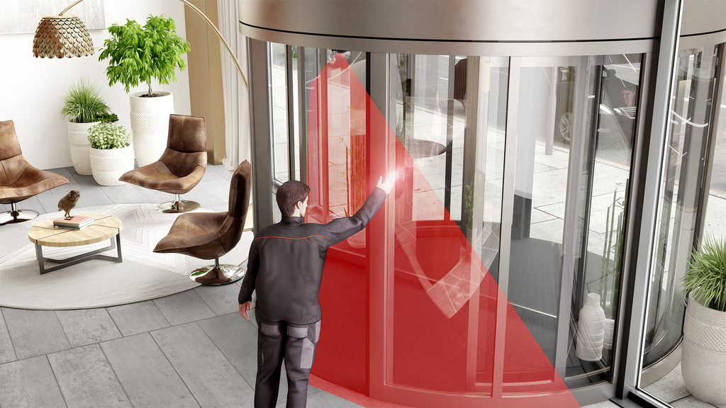 LZR-FLATSCAN REV PZ hand gesture setup application image