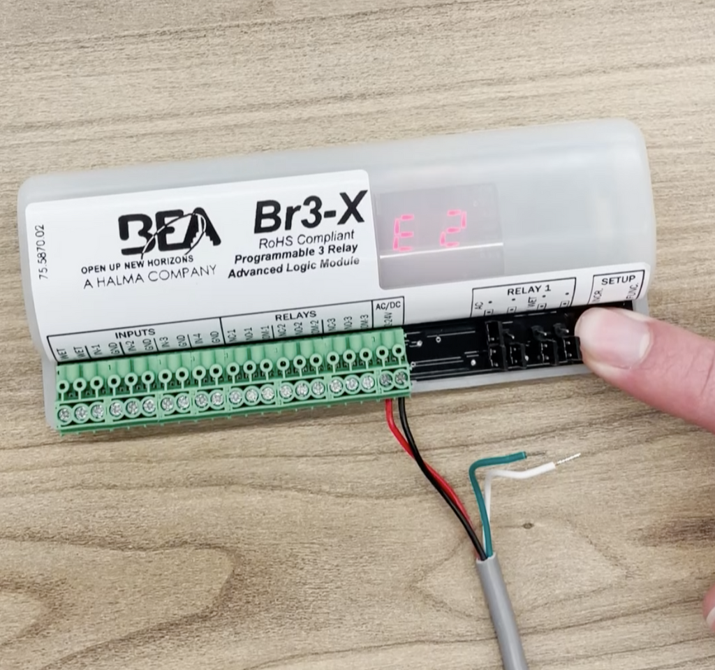 BR3-X E error short thumb